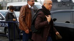 Enis Berberoglu, a lawmaker from the main opposition Republican People's Party (CHP), arrives at the Justice Palace, the Caglayan courthouse, to attend a trial in Istanbul, Turkey March 1, 2017. Picture taken March 1, 2017. REUTERS/Murad Sezer