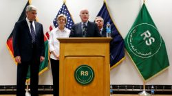 U.S. Senator John McCain speaks during a news conference in Kabul, Afghanistan July 4, 2017. REUTERS/Mohammad Ismail