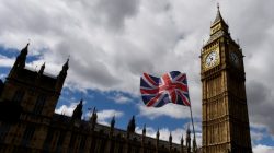 FILE PHOTO - The Union Flag flies near the Houses of Parliament in London, Britain, June 7, 2017. REUTERS/Clodagh Kilcoyne/File Photo