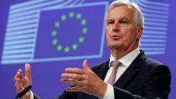 European Union's chief Brexit negotiator Michael Barnier addresses a news conference at the EU Commission headquarters in Brussels, Belgium, July 12, 2017. REUTERS/Francois Lenoir