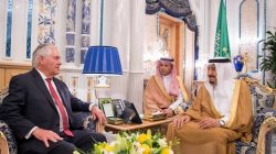 Saudi Arabia's King Salman bin Abdulaziz Al Saud meets with U.S. Secretary of State Rex Tillerson in Jeddah, Saudi Arabia.