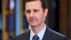 FILE PHOTO - Syria's President Bashar al-Assad speaks during an interview in Damascus, in this handout photograph distributed by Syria's national news agency SANA on September 26, 2013. SANA/Handout via Reuters/File Photo