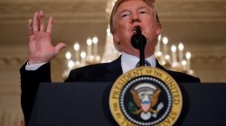 U.S. President Donald Trump speaks during a "Made in America" products showcase event at the White House in Washington, U.S., July 17, 2017. REUTERS/Carlos Barria
