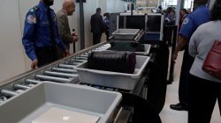 FILE PHOTO: Baggage and a laptop are scanned using the Transport Security Administration's new Automated Screening Lane technology at Terminal 4 of JFK airport in New York City, U.S., May 17, 2017. REUTERS/Joe Penney/File Photo