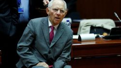 German Finance Minister Wolfgang Schaeuble arrives to attend an European Union finance ministers meeting in Brussels, Belgium, July 11, 2017. REUTERS/Francois Lenoir