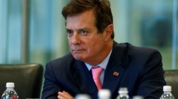 FILE PHOTO: Paul Manafort of Republican presidential nominee Donald Trump's staff listens during a round table discussion on security at Trump Tower in the Manhattan borough of New York, U.S., August 17, 2016. REUTERS/Carlo Allegri/File Photo