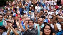 People attend a session of Venezuela's opposition-controlled National Assembly to appoint new magistrates of the Supreme Court in Caracas, Venezuela, July 21, 2017. REUTERS/Carlos Garcia Rawlins