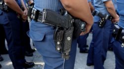 FILE PHOTO - Police line up for a flag-raising ceremony outside a station in Quezon City Police District in Manila, Philippines April 3, 2017. REUTERS/Andrew RC Marshall