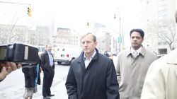 FILE PHOTO: Joseph "Chip" Skowron, who ran FrontPoint Partners' healthcare funds, exits the Manhattan Federal Courthouse in New York April 13, 2011. REUTERS/Brendan McDermid