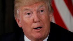 U.S. President Donald Trump delivers remarks on opioid addiction and North Korea to reporters at Trump's golf estate in Bedminster, New Jersey, U.S., August 8, 2017. REUTERS/Jonathan Ernst