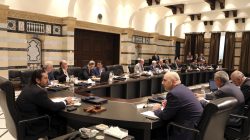 Lebanon's Prime Minister Saad al-Hariri holds a cabinet meeting at the governmental palace in Beirut, Lebanon August 9, 2017. Picture taken August 9, 2017. Dalati Nohra/Handout via REUTERS