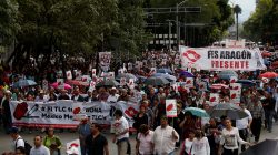 Thousands of Mexicans march to scrap NAFTA, as government fights to save it
