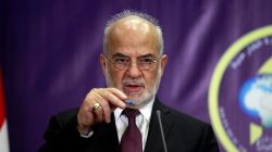 FILE PHOTO: Iraqi Foreign Minister Ibrahim al-Jaafari speaks to reporters during a news conference in Baghdad, Iraq July 19, 2017. REUTERS/Khalid al Mousily