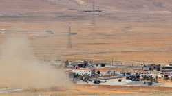 Lebanese army helicopters are pictured from the town of Ras Baalbek, Lebanon August 19, 2017. REUTERS/ Ali Hashisho