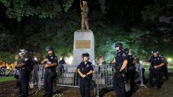 Charlottesville to cover Confederate statues after chaotic meeting