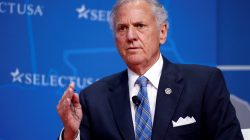 FILE PHOTO: Governor of South Carolina Henry McMaster speaks at 2017 SelectUSA Investment Summit in Oxon Hill, Maryland, U.S., June 19, 2017. REUTERS/Joshua Roberts/File Photo