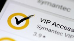 FILE PHOTO: A Symantec security app is seen on a phone in this illustration photo taken May 23, 2017. REUTERS/Thomas White/Illustration/File Photo