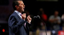 FILE PHOTO: Donald Trump Jr. speaks at the 2016 Republican National Convention in Cleveland, Ohio U.S. July 19, 2016. REUTERS/Mario Anzuoni/File photo