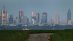 FILE PHOTO: The skyline of Frankfurt, Germany, May 11, 2017. REUTERS/Kai Pfaffenbach/File Photo