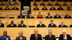 U.S. President Donald Trump participates in a session on reforming the United Nations at UN Headquarters in New York, U.S., September 18, 2017. REUTERS/Kevin