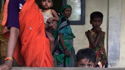 FILE PHOTO: A Hindu family is seen at a shelter near Maungdaw, Rakhine state, Myanmar September 12, 2017. REUTERS/Stringer/File Photo