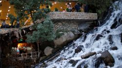 Iraqi people visit Bekhal Waterfall in Erbil, Iraq September 21, 2017.