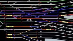 : A computer screen showing different tracks at the Penn Station Control Room for Amtrak and the Long Island Rail Road is pictured in the Manhattan borough of New York City, New York, U.S. July 25, 2017. REUTERS/Carlo A