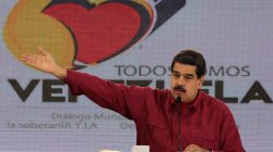FILE PHOTO: Venezuela's President Nicolas Maduro speaks during his weekly broadcast "Los Domingos con Maduro" (The Sundays with Maduro) in Caracas, Venezuela September 17, 2017. Miraflores Palace/Handout via REUTERS