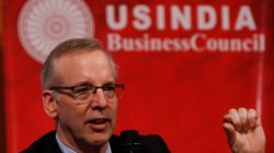 William Dudley, President of the New York Federal Reserve Bank, answers a question, after addressing the Indian businessmen at the Bombay Stock Exchange (BSE) in Mumbai, India May 11, 2017.