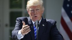 U.S. President Donald Trump speaks as he holds a joint news conference with Spanish Prime Minister Mariano Rajoy in the Rose Garden at the White House in Washington, U.S., September 26, 2017. REUTERS/Joshua Roberts