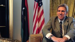 Christopher Stevens, the U.S. ambassador to Libya, smiles at his home in Tripoli June 28, 2012. Stevens and three embassy staff were killed late on September 11, 2012, as they rushed away from a consulate building in Benghazi, stormed by al Qaeda-linked gunmen blaming America for a film that they said insulted the Prophet Mohammad. REUTERS/Esam Al-Fetori