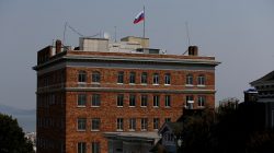 FILE PHOTO: The Consulate General of Russia is seen in San Francisco, California, U.S. on September 2, 2017. REUTERS/Stephen Lam/File Photo