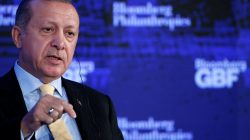 Turkish President Recep Tayyip Erdogan speaks at the Bloomberg Global Business Forum in New York City, U.S., September 20, 2017. REUTERS/Brendan McDermid