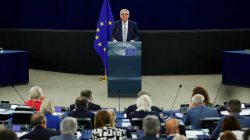 European Commission President Jean-Claude Juncker addresses the European Parliament during a debate on The State of the European Union in Strasbourg, France, September 13, 2017. REUTERS/Christian Hartmann