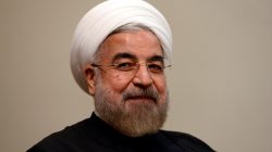 FILE PHOTO - Iran's President Hassan Rouhani listens during a meeting with U.N. Secretary-General Ban Ki-moon on the sidelines of the U.N. General Assembly in New York, U.S., September 23, 2014. REUTERS/Jewel Samad/Pool/File Photo