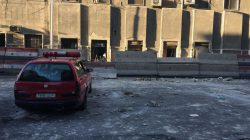 A damaged site is seen in front of police headquarters in central Damascus, Syria October 11, 2017. REUTERS/Omar Sanadiki