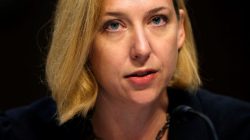 Jeanette Manfra, Acting Deputy Undersecretary for Cybersecurity at the DHS, testifies about Russian interference in U.S. elections to the Senate Intelligence Committee in Washington, U.S., June 21, 2017.