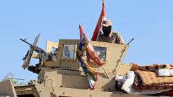 Iraqi soldiers ride in military vehicles in Zumar, Nineveh province, Iraq October 18, 2017. REUTERS/Ari Jalal