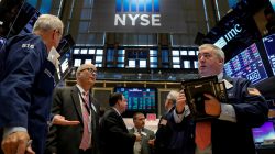 Dow, S&P 500 eke out record highs, turn up after Fed Powell report