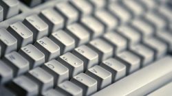 A computer keyboard is seen in Bucharest April 3, 2012.