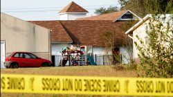 The playground at the site of a shooting at the First Baptist Church of Sutherland Springs, Texas, U.S. November 6, 2017.