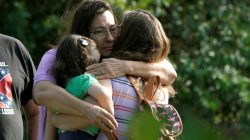 Neighbours who live next to the site of a shooting at the First Baptist Church of Sutherland Springs are pictured, Texas, U.S. November 6, 2017.