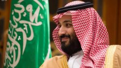 Saudi Crown Prince Mohammed bin Salman looks on as he meets with French President Emmanuel Macron in Riyadh, Saudi Arabia, November 9, 2017. Saudi Press