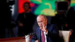 Putin says U.S. gripped by fabricated spymania, praises Trump