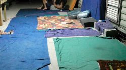 Makeshift sleeping areas are seen inside the Manus Island detention centre in Papua New Guinea, November 15, 2017. Picture taken November 15, 2017.