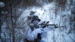 South Korean and U.S. Marines take part in a winter military drill in Pyeongchang, South Korea, December 19, 2017. REUTERS/Kim Hong-Ji