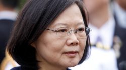 Taiwan's President Tsai Ing-wen visits the Suyapa Cathedral in Tegucigalpa, Honduras January 9, 2017.