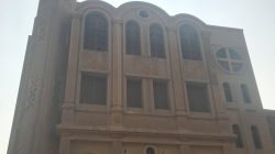 People look at the Mar Mina Church after a blast, in Helwan district on the outskirts of Cairo, Egypt December 29, 2017.