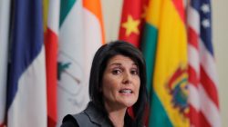 U.S. Ambassador to the United Nations Nikki Haley speaks at UN headquarters in New York, U.S., January 2, 2018