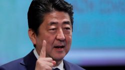 Japan's Prime Minister Shinzo Abe attends Universal Health Coverage Forum 2017 in Tokyo, Japan December 14, 2017.